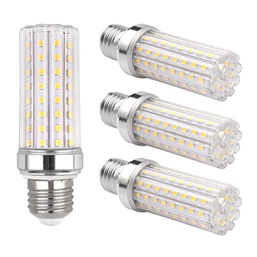 Bombilla LED E27 Maiz 20W, 220-240V, 2000LM Blanco Cálido 3000K, No Regulable, Equivalente Incandescente 150W, E27 Maiz para Candelabro/Lámpara de Mesa/Lámpara de Pared/Lámpara de piso, Paquete de 4