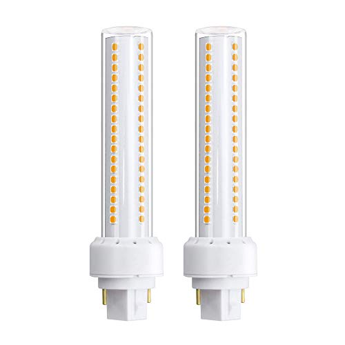 Bonlux 2 Pin LED PLC 12W G24 Bombilla con 1350LM, Reemplazo Perfecto de 26W CFL Bombilla (2-Unidades, Blanco Frío)