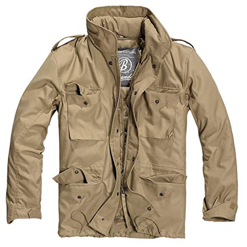 Brandit Standard Chaqueta estándar M65, Beige, 5XL Regular para Hombre