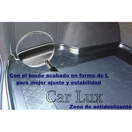 Car Lux AR01010 - Alfombra cubeta Protector Cubre Maletero a Medida con Antideslizante para S-MAX