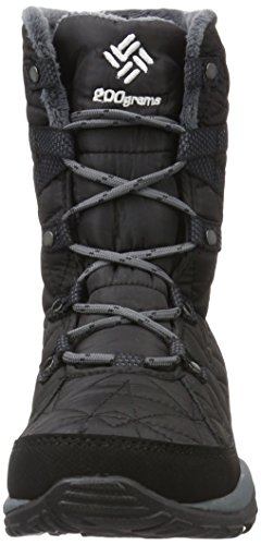 Columbia Loveland Mid Omni-Heat Waterproof, Botas de Nieve para Mujer, Negro (Black/ Sea Salt), 37 EU