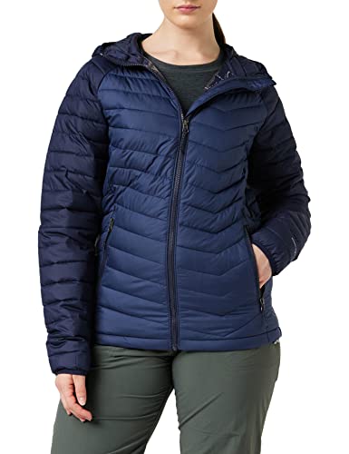 Columbia Powder Lite Hooded Capucha De La Chaqueta, Mujer, Nocturnal, Dark Nocturnal, XS