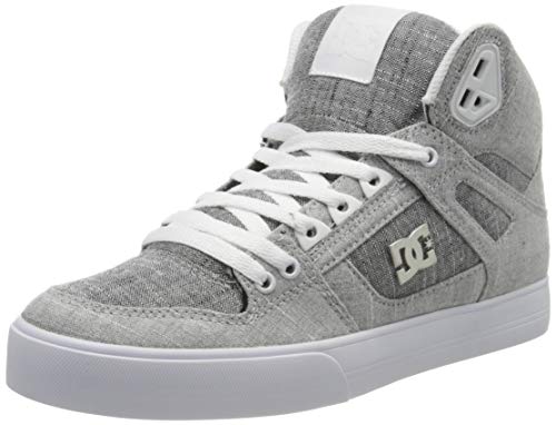 DC Shoes Pure High-Top WC TX Se, Zapatillas de Skateboard Hombre, Rojo (Grey/Grey/White Xssw), 42.5 EU