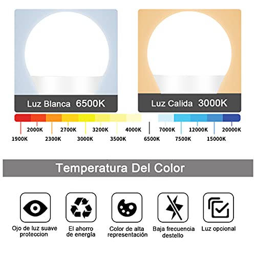 EXTRASTAR Bombilla LED E14, 400 Lúmen, 5W Equivalente a 40W, Luz Cálida 3000K, Bombillas Casquillo Fino, No regulable, Paquete de 6