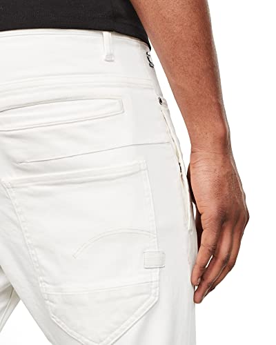 G-STAR RAW D-STAQ 3D SLIM Vaqueros para Hombre, Blanco (White C267-110), 29W/32L