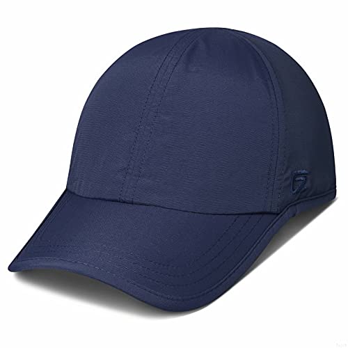 GADIEMKENSD Mens Hats Baseball Cap UPF 50+ Sun Quick Dry Lightweight Breathable Trucker Hat Outdoor Hiking Fishing Run Golf Sports Dad Mesh Hats Quick Drying A Go Running Hats for Men Women Men Navy