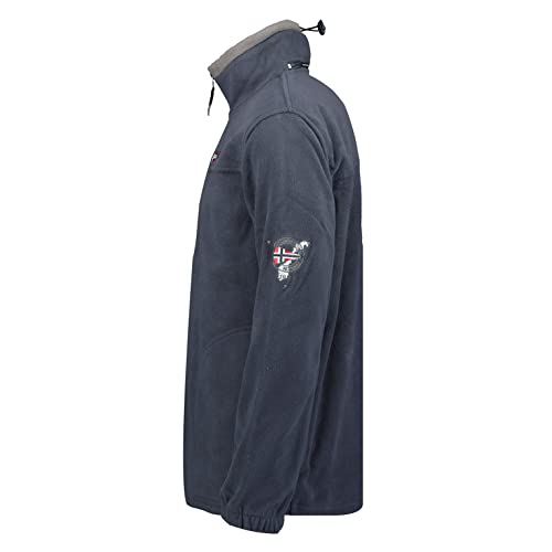 Geographical Norway TAMAZONIE MEN - Grueso Y Cálido Vellón De Los Hombres De Cierre De Cremallera - Chaqueta De Invierno Cálido De Los Hombres - Sudadera De Manga Larga Forrada