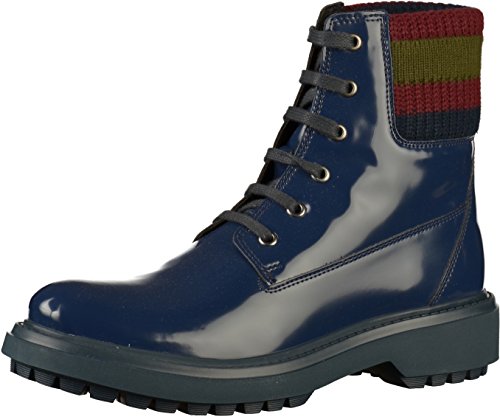 Geox D ASHEELY B, Botas Estilo Motero Mujer, Azul (Blue C4000), 37