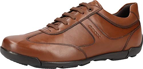 Geox U EDGWARE A Zapatillas Hombre, Marrón, 40 EU