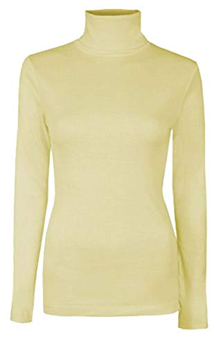 Higland Fashion - Camiseta de Manga Larga - para Mujer Amarillo Amarillo XXXL