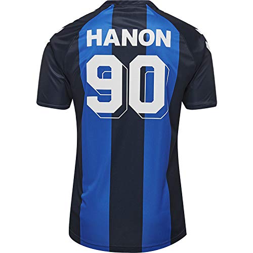 Hummel HML X HANON Super TRIMM Jersey S/S - Camiseta para Hombre Total Eclipse/Strong Blue L