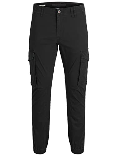 Jack & Jones Jjipaul Jjflake AKM 542 Black Noos Pantalones, Negro, 30W / 32L para Hombre