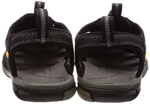 KEEN Clearwater CNX, Sandalias, para Hombre, Negro (Black/Gargoyle), 46 EU