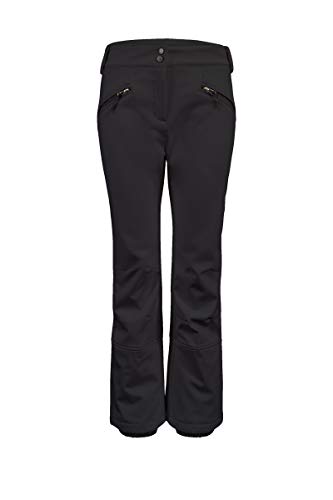 Killtec Thônes WMN Ski Sftshll PNTS A Pantalón Softshell con paranieves, Mujer, Negro, 38