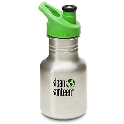 Klean Kanteen - Cepillado acero inoxidable acero inoxidable Kid Kanteen clásico con casquillo del deporte 3.0 - 12 oz.