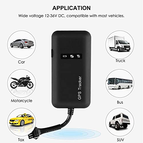 KUCE GPS Tracker Rastreador de vehículos de posicionamiento en Tiempo Real para automóvil, Motocicleta, GPS, gsm, GPRS, SMS, localizador GPS antirrobo