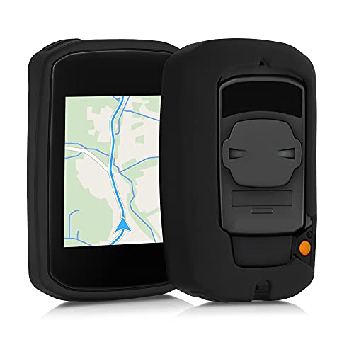 kwmobile Carcasa GPS Compatible con Bryton Rider 15 Neo - Funda de Silicona para navegdor de Bici - Negro