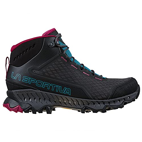 LA SPORTIVA Stream Woman GTX, Botas de Senderismo Mujer, Black/Topaz, 36.5 EU