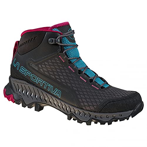 LA SPORTIVA Stream Woman GTX, Botas de Senderismo Mujer, Black/Topaz, 36.5 EU