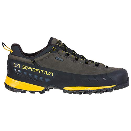 LA SPORTIVA Tx5 Low GTX, Botas de montaña Hombre, Carbon/Yellow, 44.5 EU