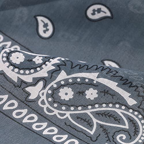 LIPODO Pañuelo Bandana by bandanasbandana (Talla única - Gris)