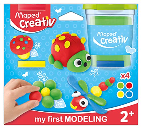 Maped Creativ My First Juego de Plastilina, color rojo, azul, verde, amarillo (M907200) , color/modelo surtido