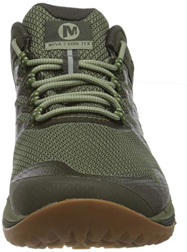 Merrell Nova 2 GTX, Zapatillas para Caminar Hombre, Verde (Lichen), 42 EU