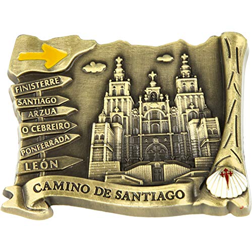 MovilCom® - iman Nevera| Figuras magneticas | imanes Nevera Personalizados de Camino de Santiago | diseño Exclusivo Recuerdo de España (Mod.012)