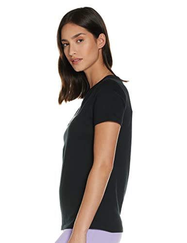 NIKE W NSW tee ESSNTL Icon Futura Camiseta de Manga Corta, Mujer, Negro (Black/White), S