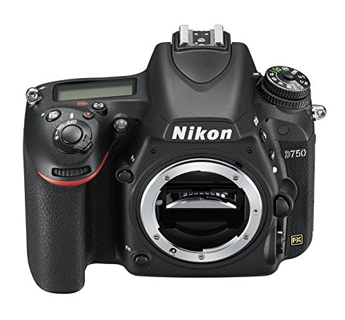 Nikon D750 - Cámara réflex digital de 24.3 Mp (pantalla 3.2", vídeo Full HD), color negro - Solo cuerpo - [Versión Nikonistas]