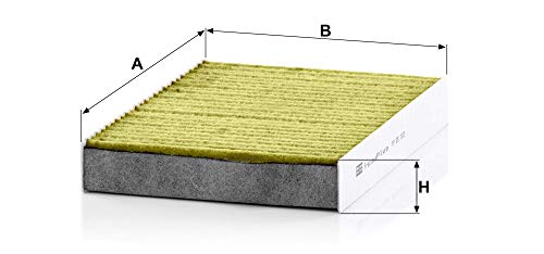 Original MANN-FILTER Filtro de habitáculo FP 25 003 – Filtro de habitáculo biofuncional FreciousPlus – para automóviles