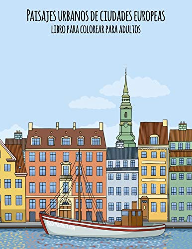 Paisajes urbanos de ciudades europeas libro para colorear para adultos: 1