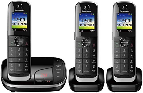 Panasonic KX-TGJ323 Cordless Phone with Answering Machine (DECT,Hands Free Functionality, Low Radiation), [Importado de UK]