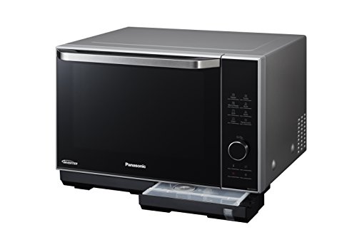 Panasonic NN-DS596 - Microondas Horno con Grill Combinado (1000 W, 27 L, 6 niveles, Inverter, Grill 1200 W, 23 modos, recubrimiento antiadherente sin plato) Negro