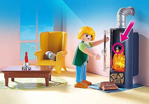 Playmobil Sala de Estar con Fuego 5308