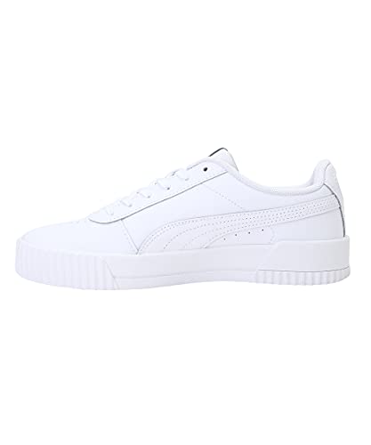 PUMA Carina L, Zapatillas Bajas, para Mujer, Blanco (Puma White-Puma White-Puma Silver), 37 EU