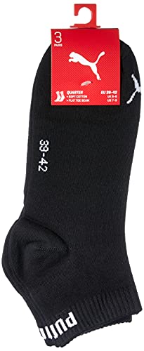 PUMA señores Quarters 6er Pack Sportsocken, hombre, Quarters Sportsocken 6er Pack, negro, 43-46