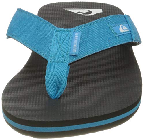 Quiksilver Molokai Abyss Youth, Chanclas, Azul y Negro, 37 EU