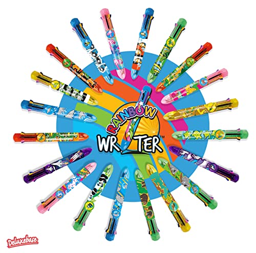 Rainbow Writer - Koala, bolis de colores de Deluxebase. Bolígrafo automático 8 en 1, bolis bonitos muy originales para niños e ideal como material de oficinas o colegios