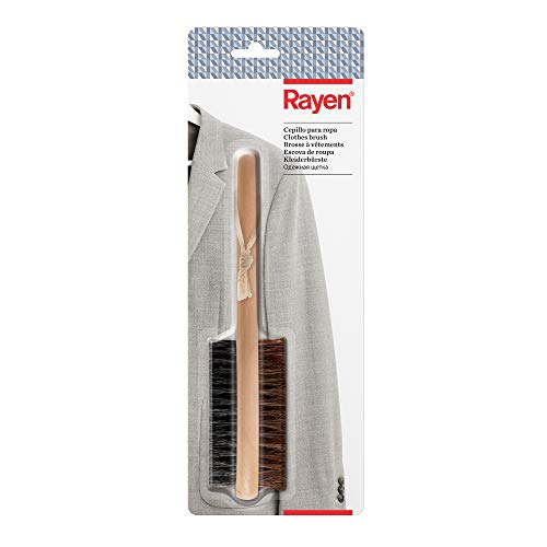 Rayen | Cepillo para ropa | Cerdas 100% naturales | Cepillo para eliminar el polvo | Cepillo de ropa con 2 caras | Para todo tipo de tejido