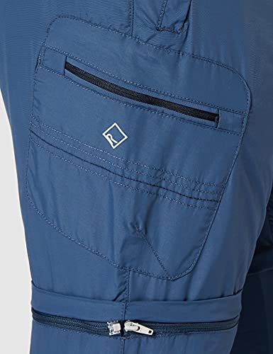 Regatta Leesville II Zip-Off Pantalón de Senderismo, Hombre, Azul (Dark Denim), 44