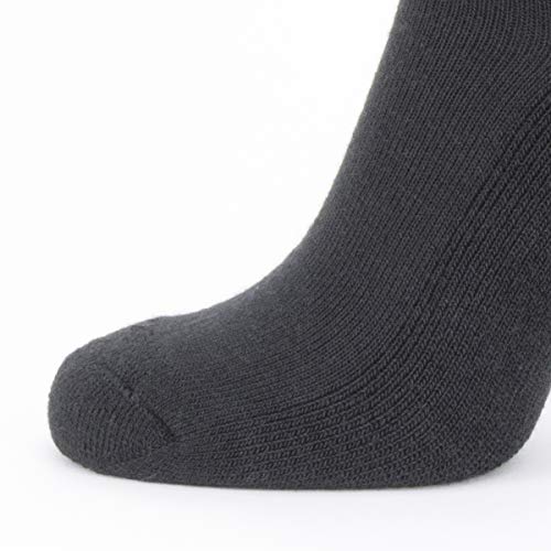 Sealskinz Solo Merino Calcetines, Unisex-Adult, Negro, L