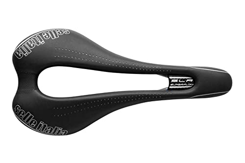 Selle Italia - Sillìn Bicicleta de Carretera SLR SuperFlow, Rail TI 316 Tubo Ø7, Sillìn Road Perfomance Fibra-tek Ligero, Comfort