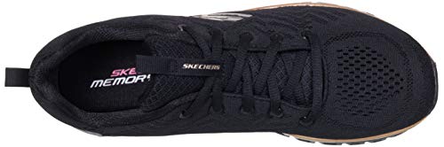 Skechers Graceful Get Connected, Zapatillas Mujer, Black, 37 EU