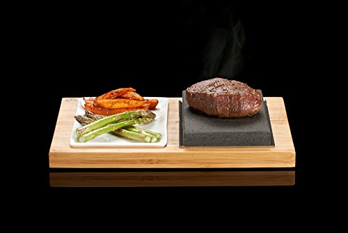 SteakStones Productos oficiales, ahorra 20 £ en dos juegos de The SteakStones Steak y Side Set, la mejor manera de disfrutar de filete en la piedra con la empresa líder mundial de cocina de piedra caliente