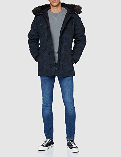 Superdry SDX Parka, Camuflaje de Medianoche, M para Hombre