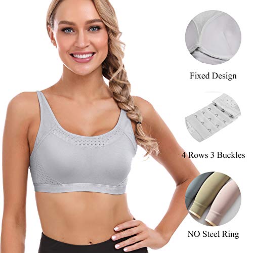 Sykooria Sujetadores Deportivos Mujer Ropa Interior Deporte Sostén Espalda Cruzada Push Up Sports Bra Respirable Corpiño sin Aros para Fitness Yoga Jogging