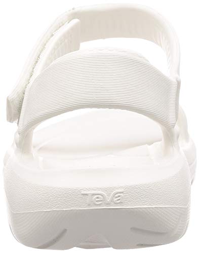 Teva Hurricane Drift, Sandalias de Punta Descubierta Mujer, Negro (White Wht), 41 EU