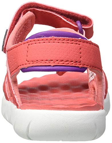 Timberland Perkins Row 2-Strap (Toddler), Sandalias de Punta Descubierta Unisex niños, Rosa Dark Pink, 21 EU