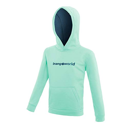 Trangoworld Kura Sudadera, Unisex niños, Verde Claro/Marino, 10